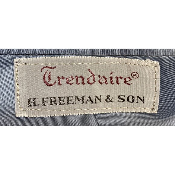 H. Freeman & Son Blazer Men's 44L Grey Glen Plaid Trend Aire Corpcore Jacket - Picture 3 of 16